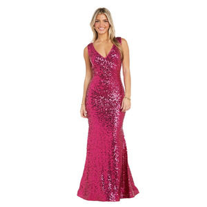 Morgan&Co Pink Sequin Gown Size 5 | Prom Dress